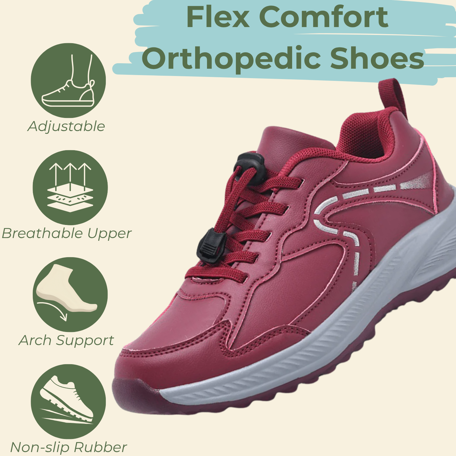Flex Comfort – Orthopädische Schuhe für breite Füße & Ballenzehen-Linderung | OrthoHike