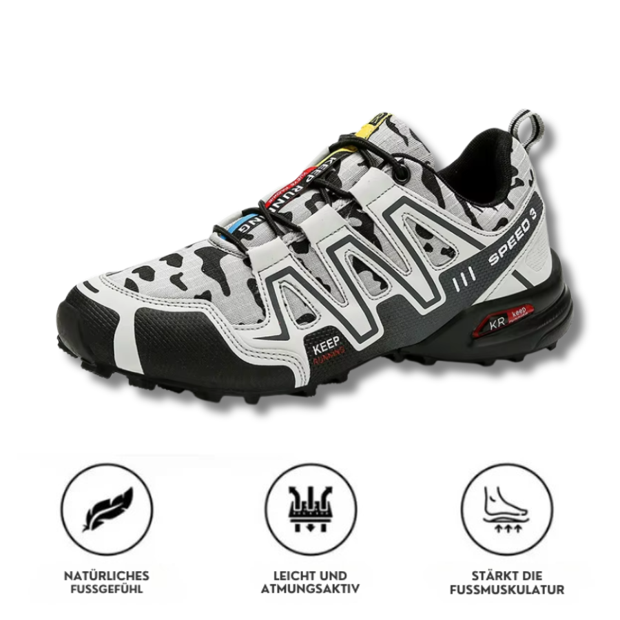 CloudHike CAMO – Orthopädische Schuhe für Fuß-, Knie- & Rückenschmerzen beim Gehen & Wandern | OrthoHike