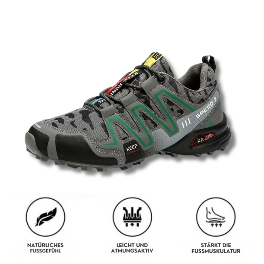 CloudHike CAMO – Orthopädische Schuhe für Fuß-, Knie- & Rückenschmerzen beim Gehen & Wandern | OrthoHike