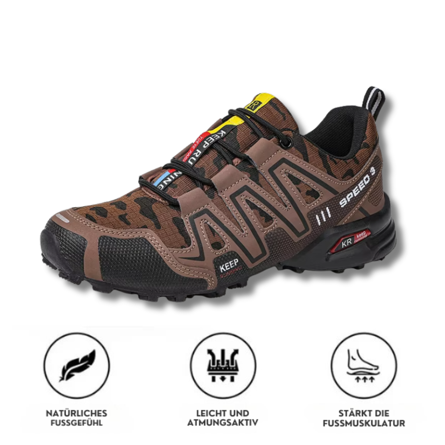CloudHike CAMO – Orthopädische Schuhe für Fuß-, Knie- & Rückenschmerzen beim Gehen & Wandern | OrthoHike
