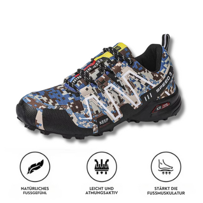 CloudHike CAMO – Orthopädische Schuhe für Fuß-, Knie- & Rückenschmerzen beim Gehen & Wandern | OrthoHike