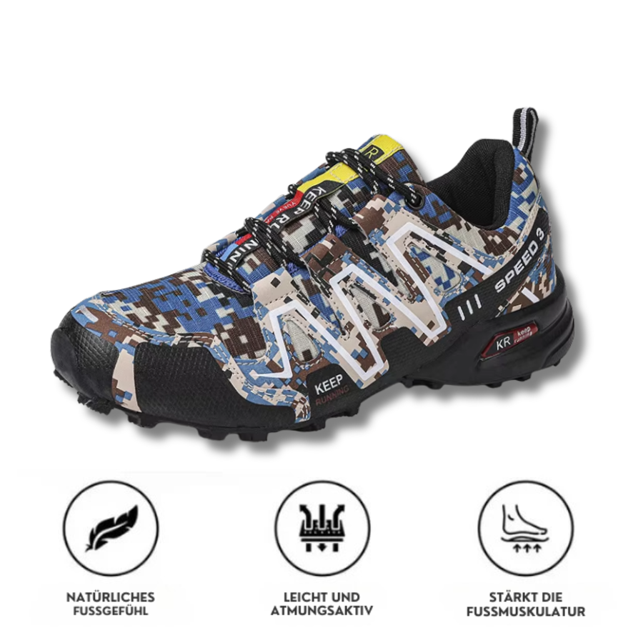 CloudHike CAMO – Orthopädische Schuhe für Fuß-, Knie- & Rückenschmerzen beim Gehen & Wandern | OrthoHike