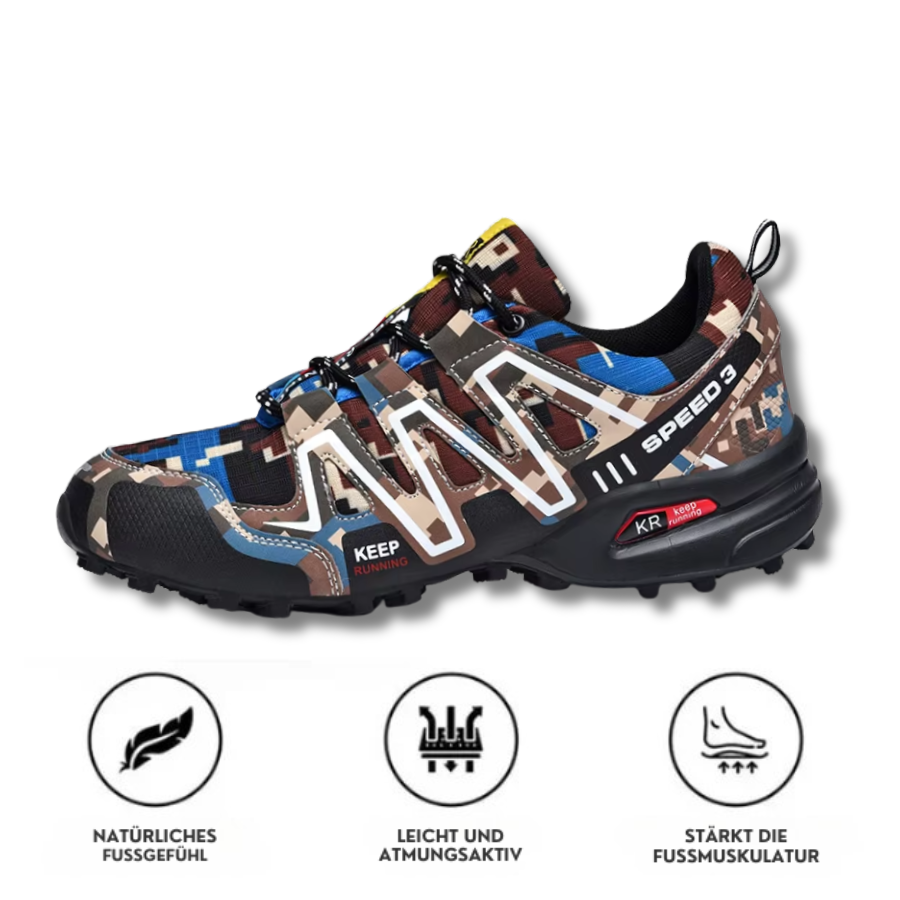 CloudHike CAMO – Orthopädische Schuhe für Fuß-, Knie- & Rückenschmerzen beim Gehen & Wandern | OrthoHike